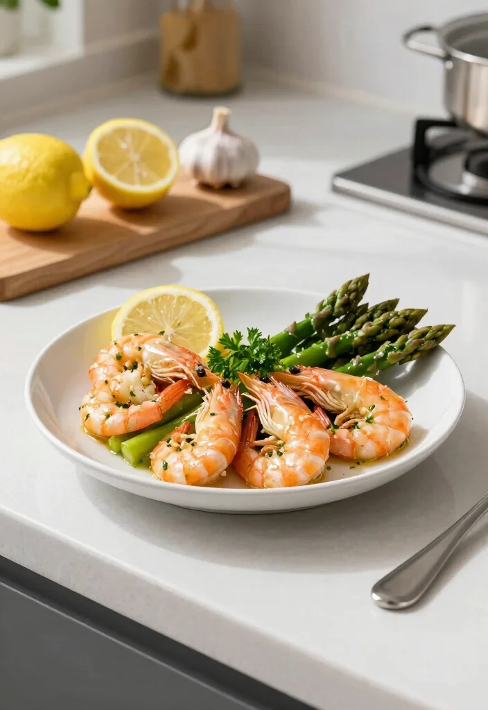 10 Celiac-Friendly Dinner Recipes for Safe Simple Eating - 6. One-Pan Lemon Garlic Shrimp and Asparagus