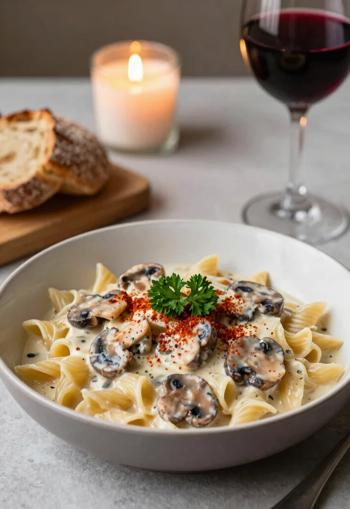 10 English Vegetarian Recipes for Classic Cozy Plant Meals - 2. Creamy Mushroom Stroganoff