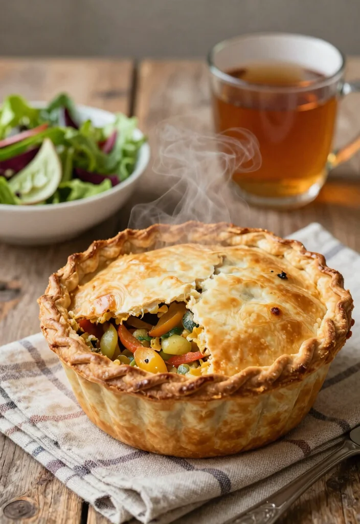10 English Vegetarian Recipes for Classic Cozy Plant Meals - 5. Savory Vegetable Pot Pie