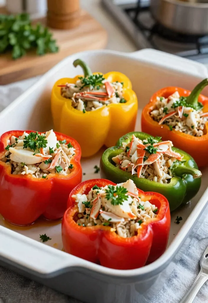10 Healthy Crab Recipes for Light Protein-Rich Meals - 5. Crab Stuffed Bell Peppers