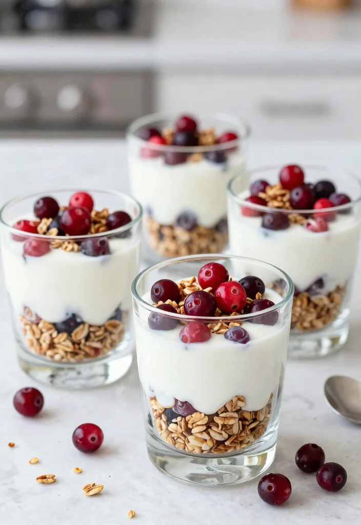 10 Healthy Cranberry Recipes for Bright Nutritious Meals - 10. Cranberry Yogurt Parfait