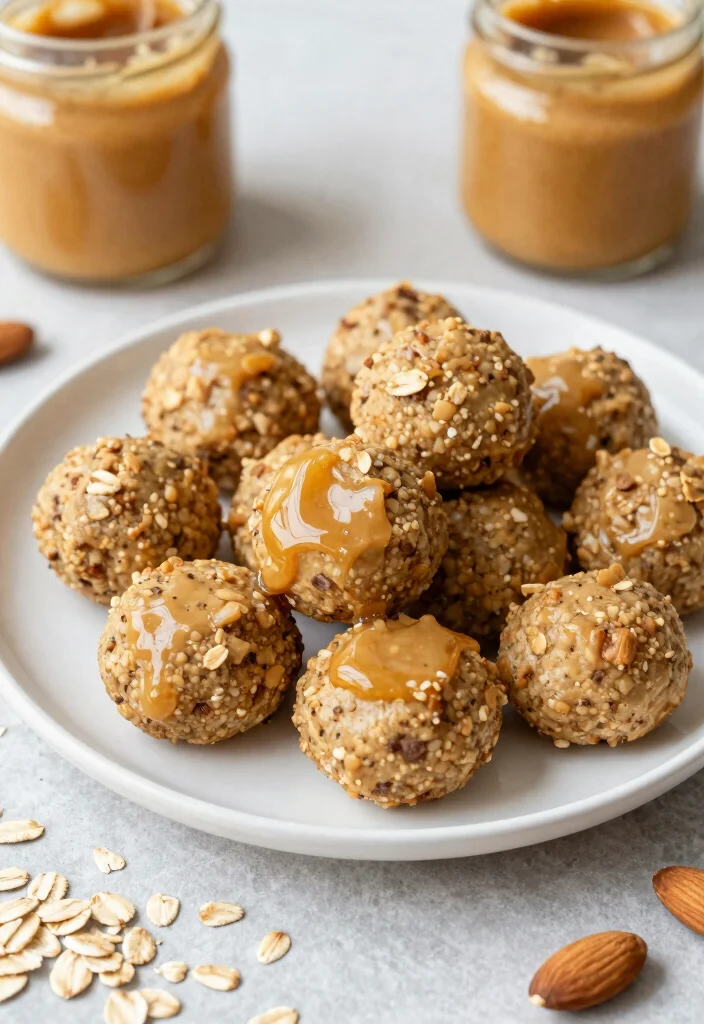 10 Healthy Five-Ingredient Recipes for Fast Simple Eating - 10. Almond Butter Energy Bites