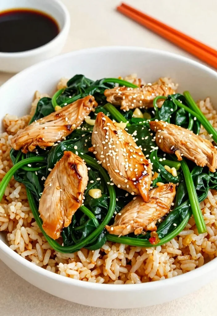 10 Healthy Five-Ingredient Recipes for Fast Simple Eating - 4. Chicken & Spinach Stir-Fry