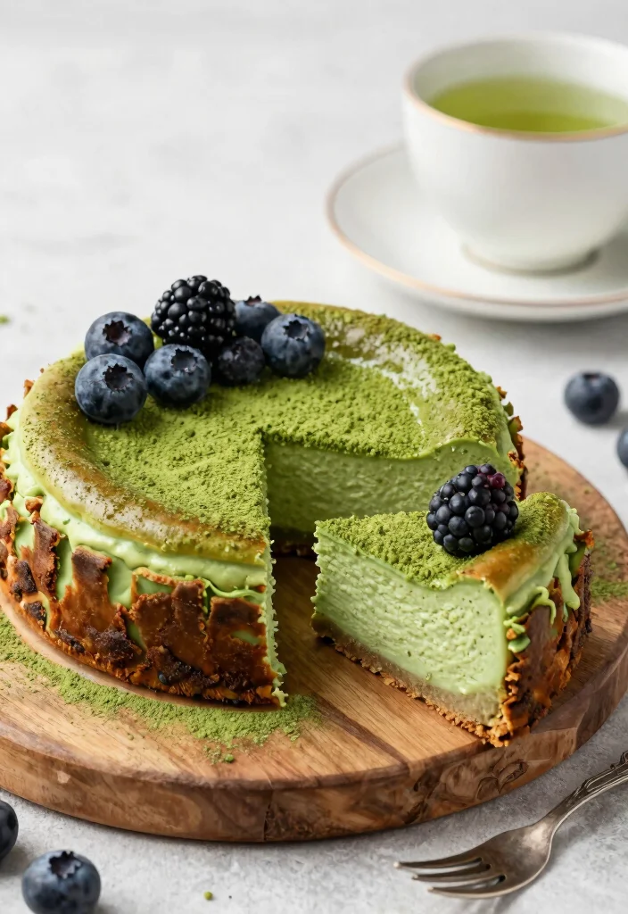 10 Japanese Keto Recipes for Simple Umami Low-Carb Meals - 10. Matcha Keto Cheesecake