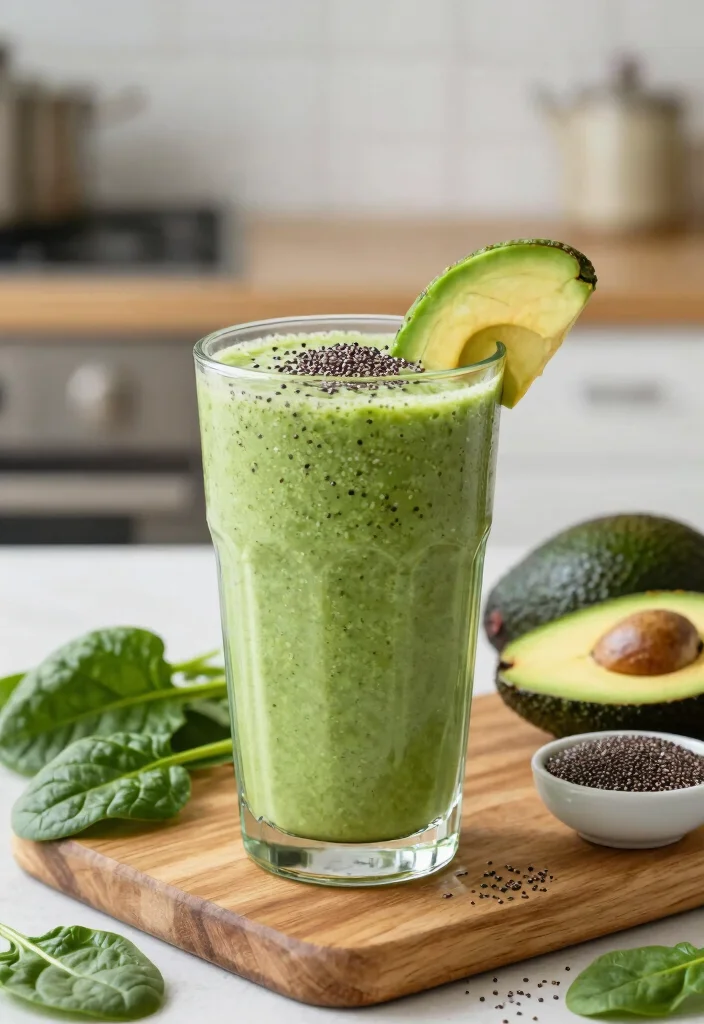 10 Keto Breakfast Smoothie Recipes for Light Low-Carb Mornings - 1. Avocado Spinach Delight