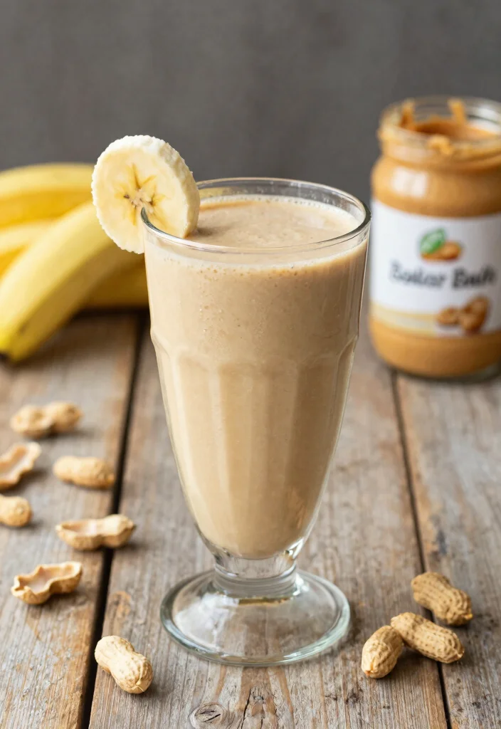 10 Keto Breakfast Smoothie Recipes for Light Low-Carb Mornings - 8. Peanut Butter Banana Smoothie