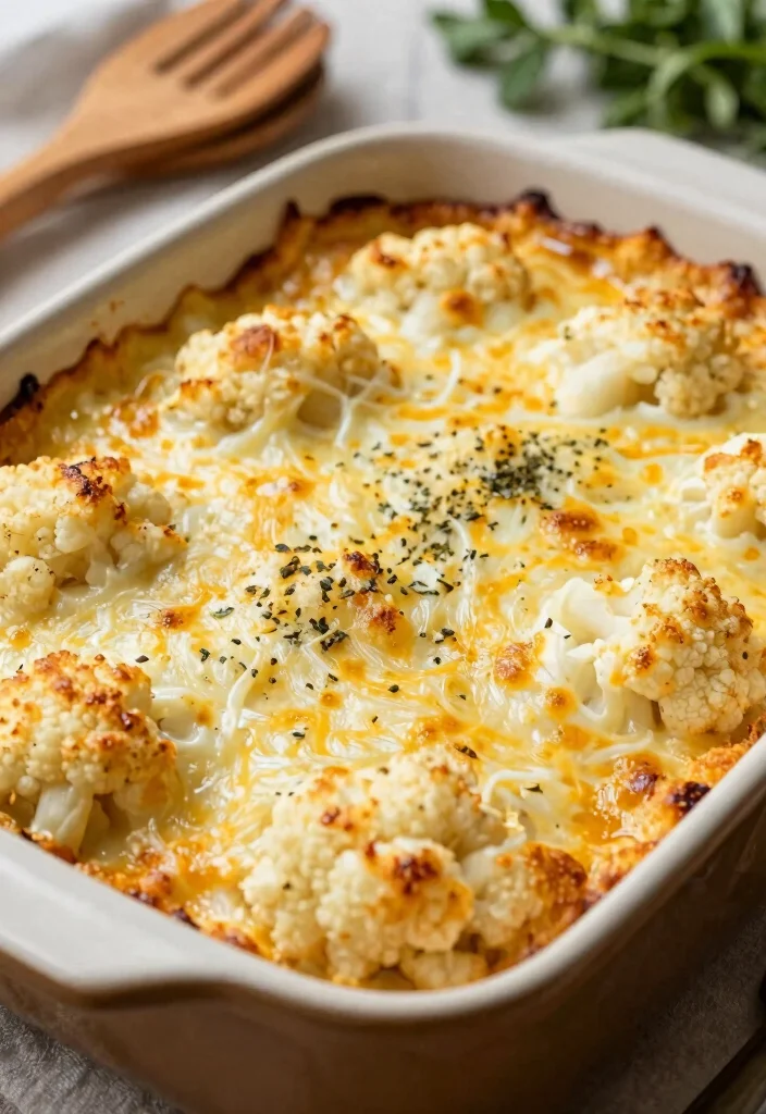 10 Keto Cauliflower Casserole Recipes for Cozy Low-Carb Comfort - 1. Cheesy Cauliflower Casserole