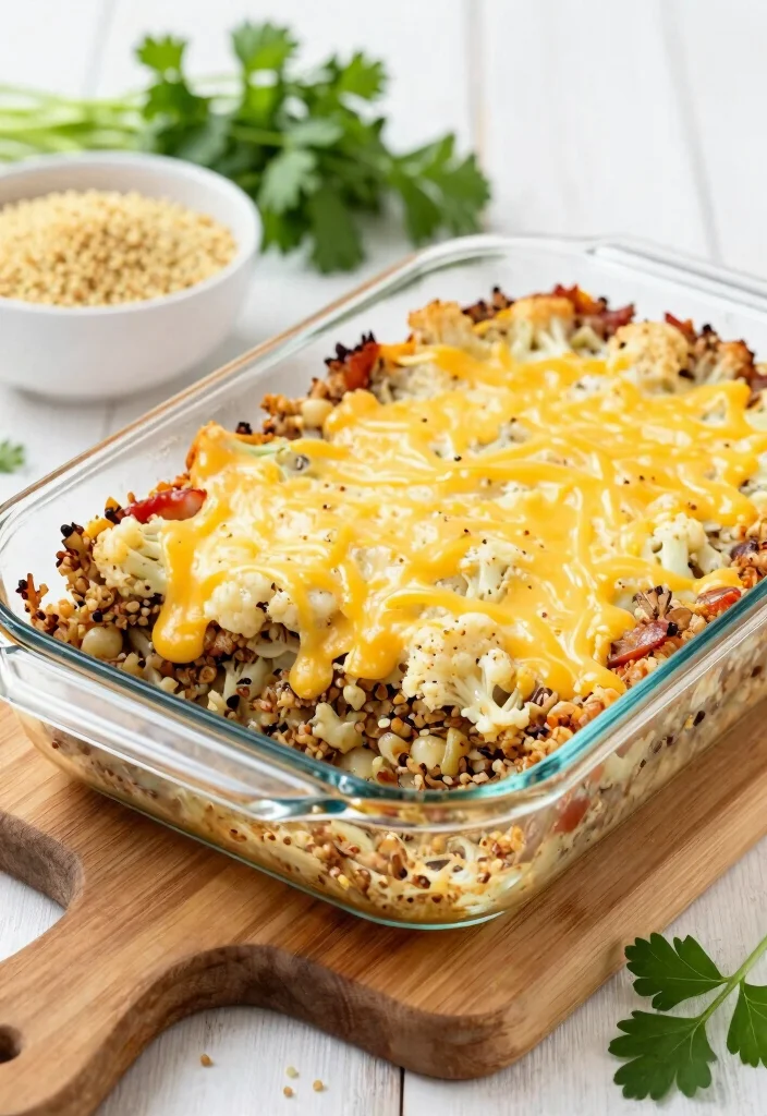 10 Keto Cauliflower Casserole Recipes for Cozy Low-Carb Comfort - 6. Cauliflower Quinoa Casserole