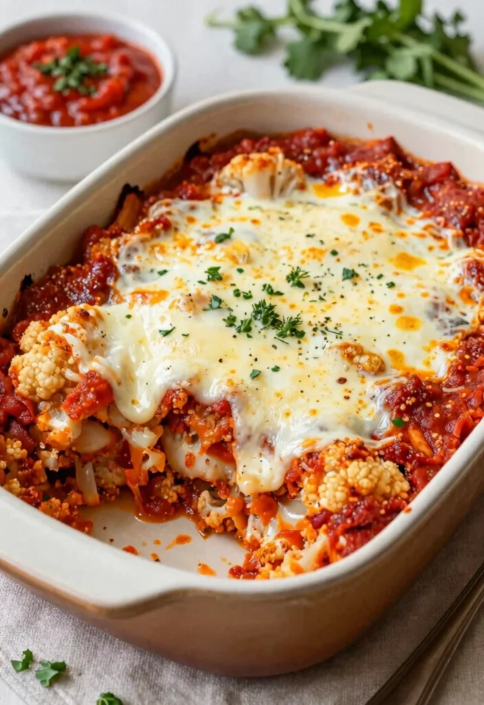 10 Keto Cauliflower Casserole Recipes for Cozy Low-Carb Comfort - 9. Italian Cauliflower Bake