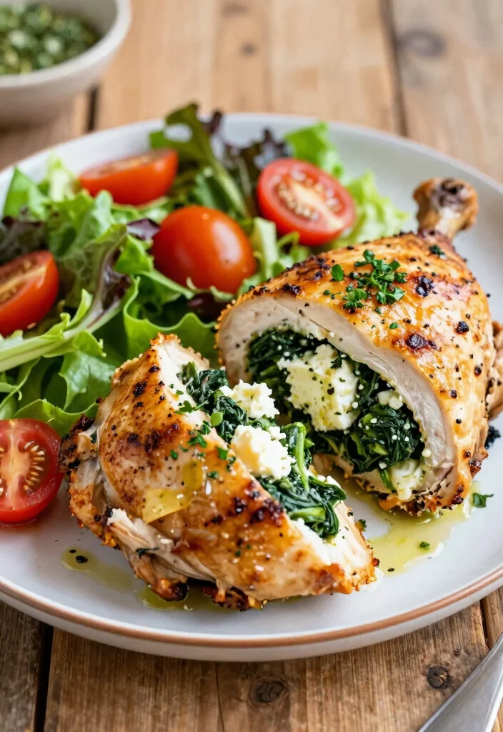 10 Keto Feta Recipes for Easy Flavorful Low-Carb Meals - 1. Feta and Spinach Stuffed Chicken