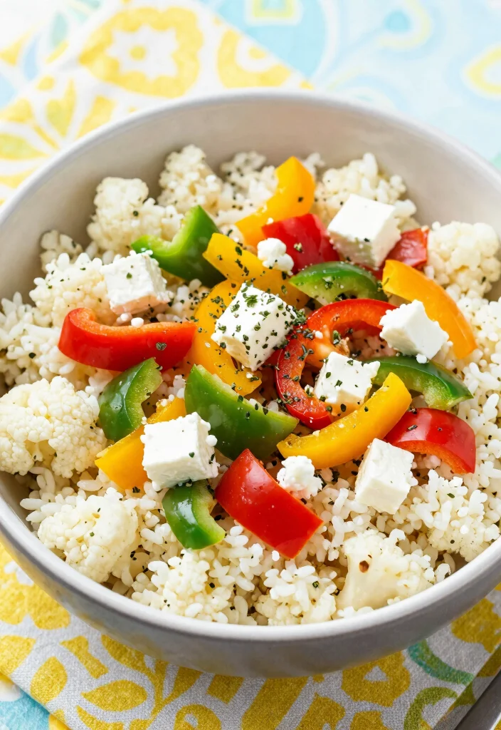 10 Keto Feta Recipes for Easy Flavorful Low-Carb Meals - 5. Feta Cauliflower Rice Bowl