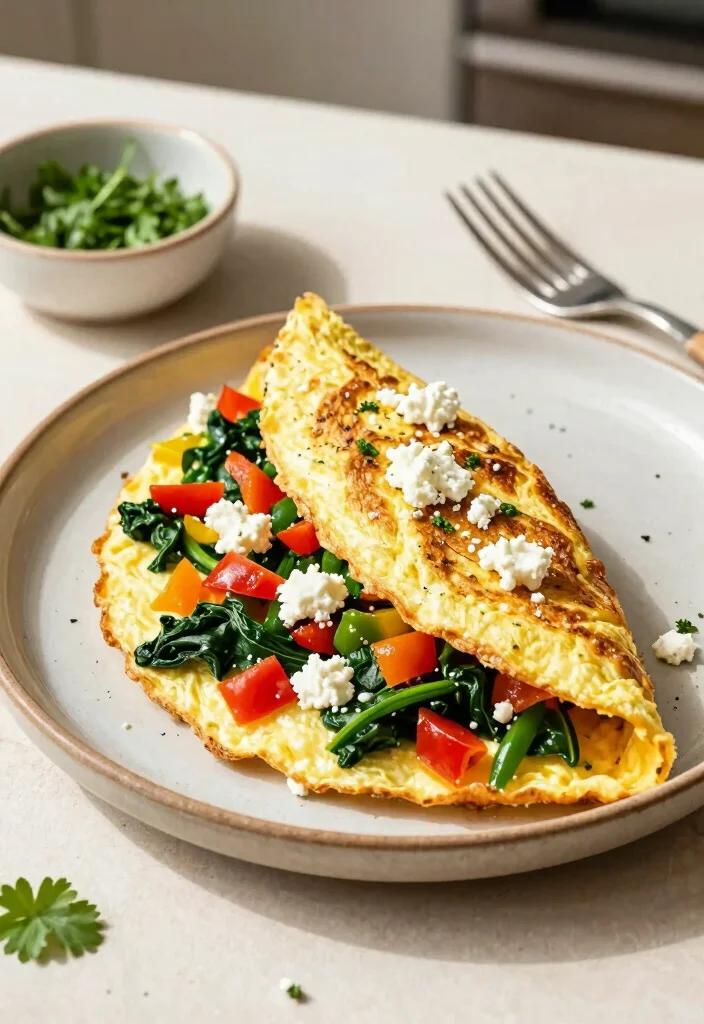 10 Keto Feta Recipes for Easy Flavorful Low-Carb Meals - 6. Mediterranean Feta Omelette