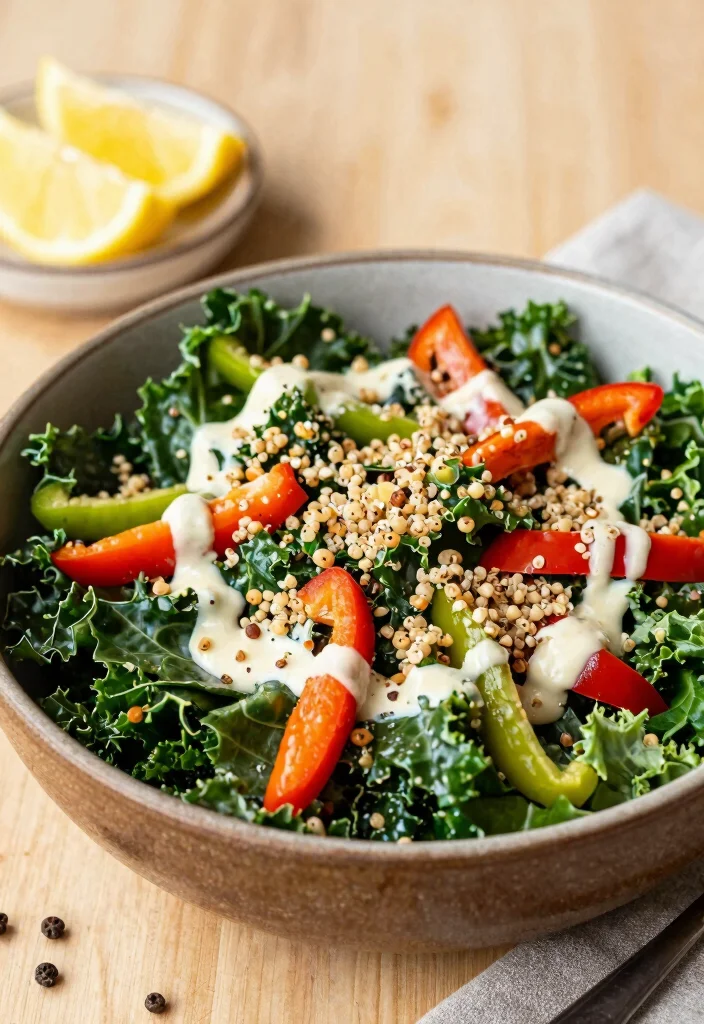 10 Keto Green Recipes for Fresh Light Low-Carb Eating - 10. Kale and Quinoa Salad