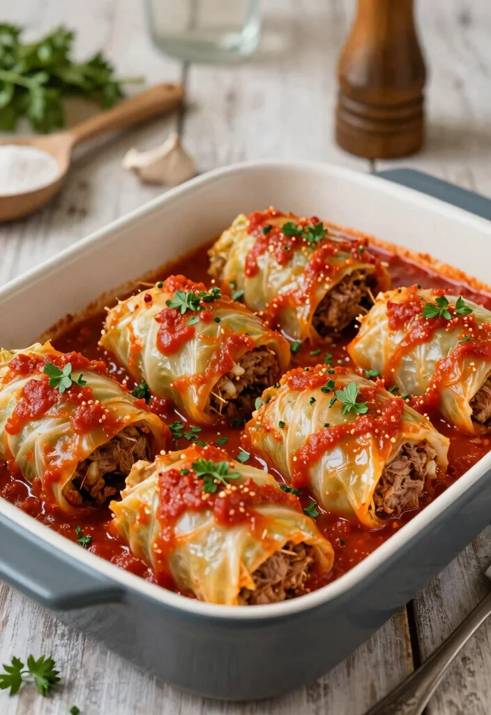 10 Keto Ground Venison Recipes for Lean High-Protein Meals - 10. Venison Cabbage Rolls