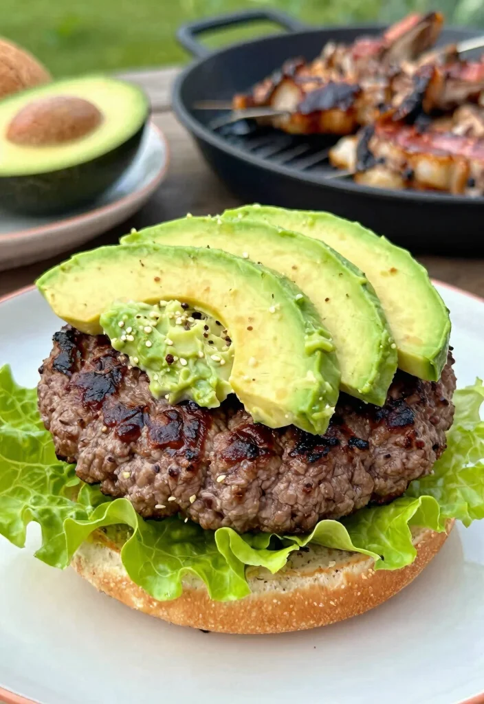 10 Keto Ground Venison Recipes for Lean High-Protein Meals - 9. Venison Burgers with Avocado