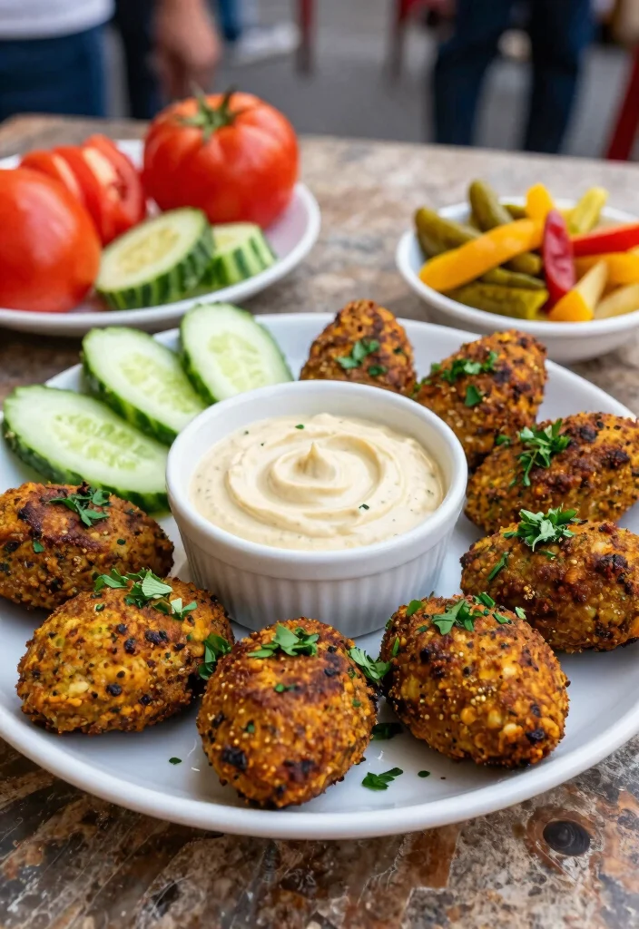 10 Lebanese Vegan Recipes for Bright Flavorful Meals - 3. Falafel with Tahini Sauce
