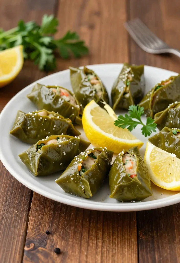 10 Lebanese Vegan Recipes for Bright Flavorful Meals - 4. Stuffed Grape Leaves (Warak Enab)