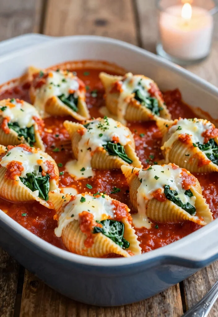 10 Pregnancy Dinner Recipes for Nutritious Gentle Meals - 1. Creamy Spinach and Ricotta Stuffed Shells