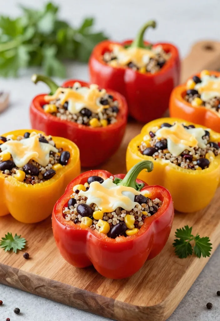 10 Pregnancy Dinner Recipes for Nutritious Gentle Meals - 2. Quinoa and Black Bean Stuffed Peppers