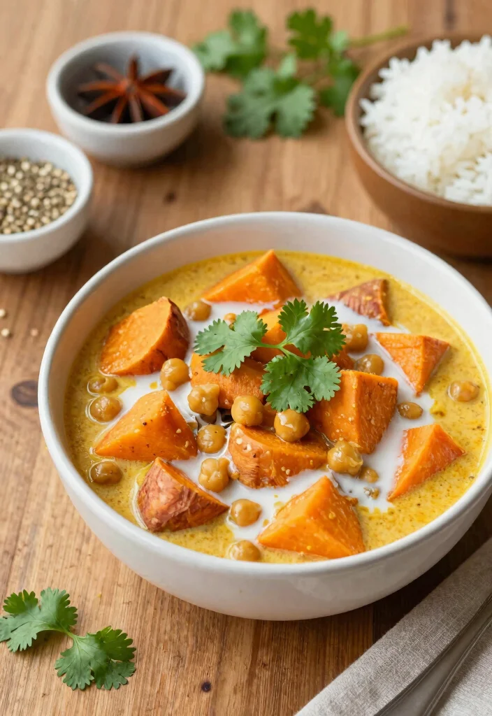 10 Pregnancy Dinner Recipes for Nutritious Gentle Meals - 3. Sweet Potato and Chickpea Curry