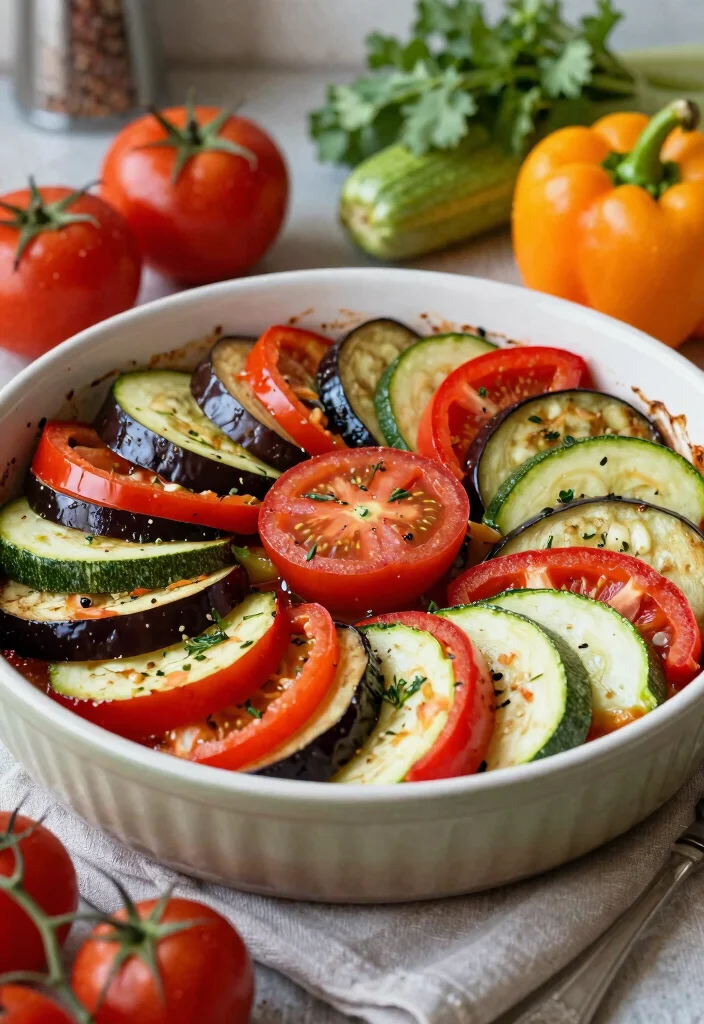 10 Pregnancy Dinner Recipes for Nutritious Gentle Meals - 7. Baked Ratatouille