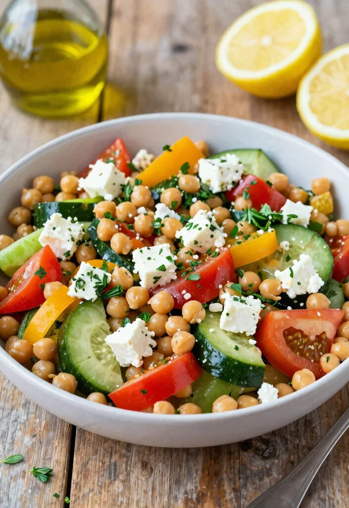 10 Pregnancy Dinner Recipes for Nutritious Gentle Meals - 9. Mediterranean Chickpea Salad