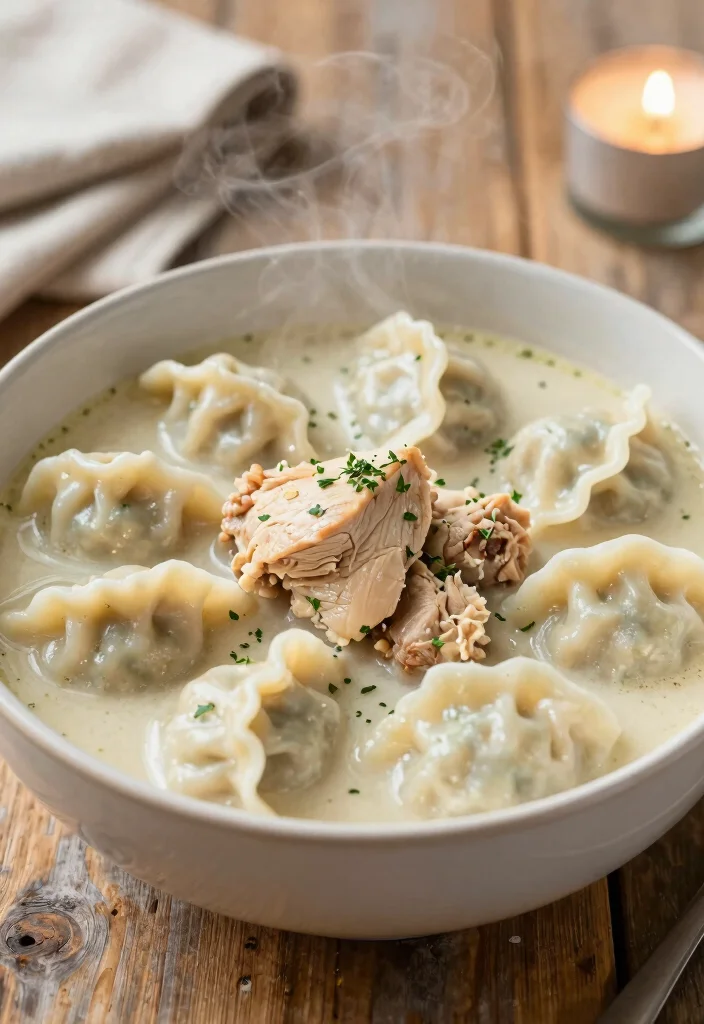 10 Soft Dinner Recipes for Easy-to-Eat Weeknight Meals - 5. Cozy Chicken and Dumplings