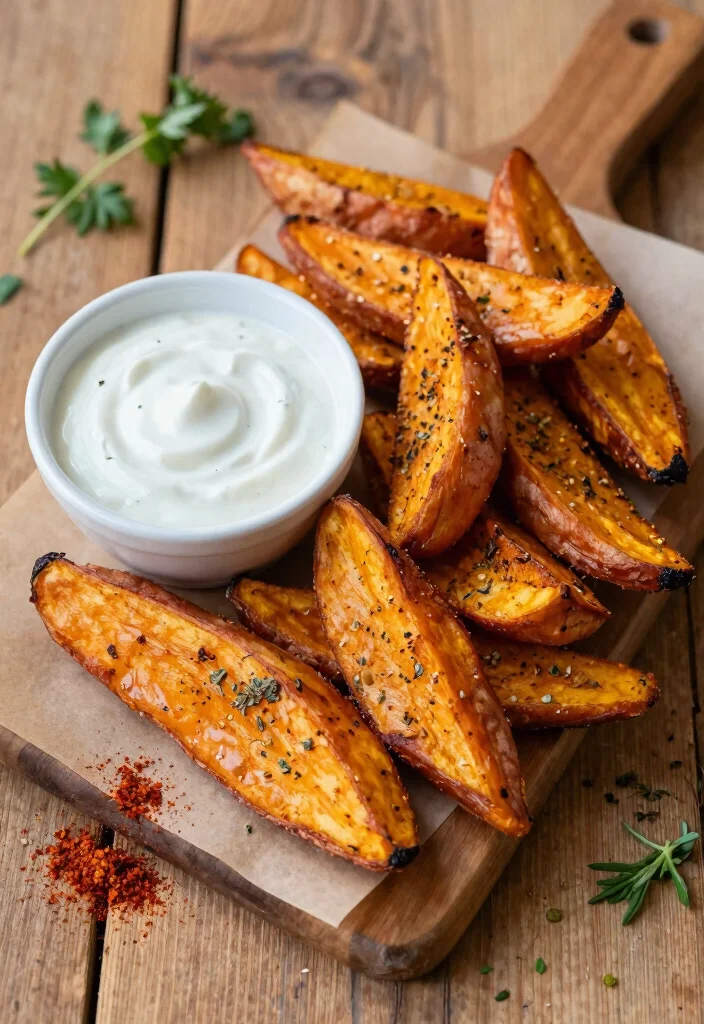 10 South African Vegetarian Recipes for Bold Flavorful Meals - 4. Spicy Sweet Potato Wedges