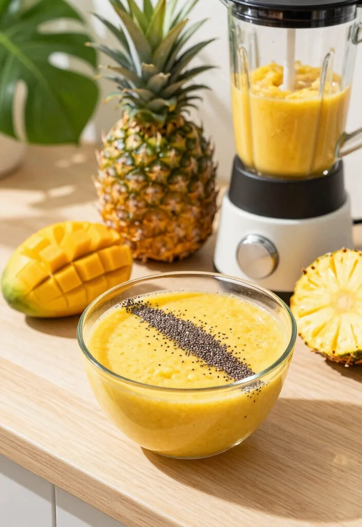 10 Vegan Fruit Smoothie Recipes for Fresh Nutritious Blends - 1. Tropical Mango Pineapple Bliss