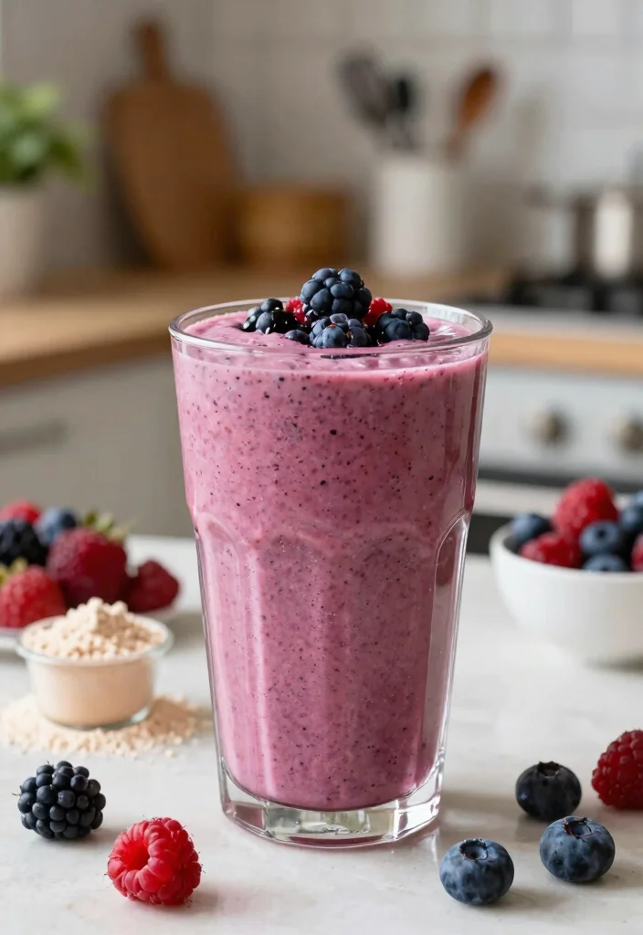 10 Vegan Fruit Smoothie Recipes for Fresh Nutritious Blends - 2. Berry Protein Power Smoothie
