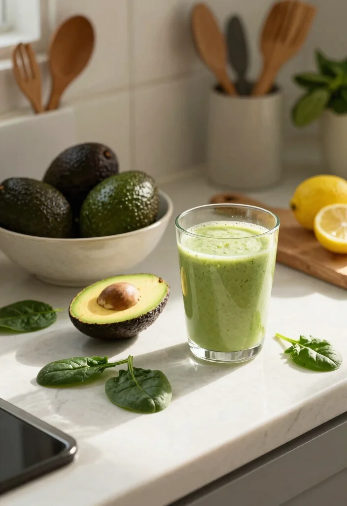 10 Vegan Fruit Smoothie Recipes for Fresh Nutritious Blends - 3. Creamy Avocado Spinach Delight