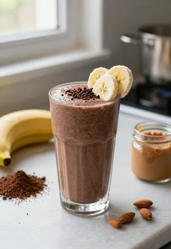 10 Vegan Fruit Smoothie Recipes for Fresh Nutritious Blends - 5. Chocolate Banana Protein Smoothie