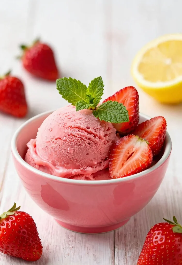 10 Vegan Gluten-Free Dessert Recipes for Simple Allergy-Friendly Sweets - 4. Strawberry Sorbet