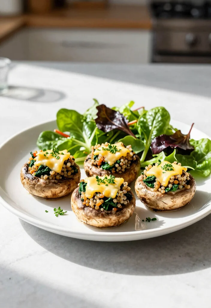 10 Vegan Portobello Mushroom Recipes for Meaty Plant-Based Meals - 2. Stuffed Portobello Mushrooms