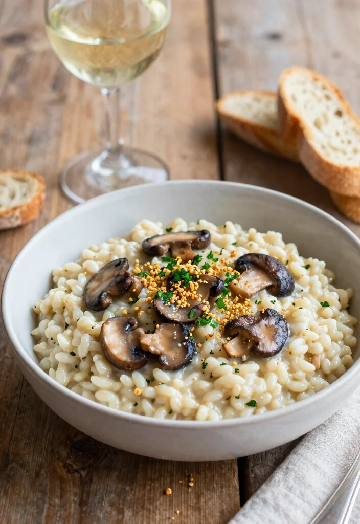 10 Vegan Portobello Mushroom Recipes for Meaty Plant-Based Meals - 4. Creamy Portobello Mushroom Risotto