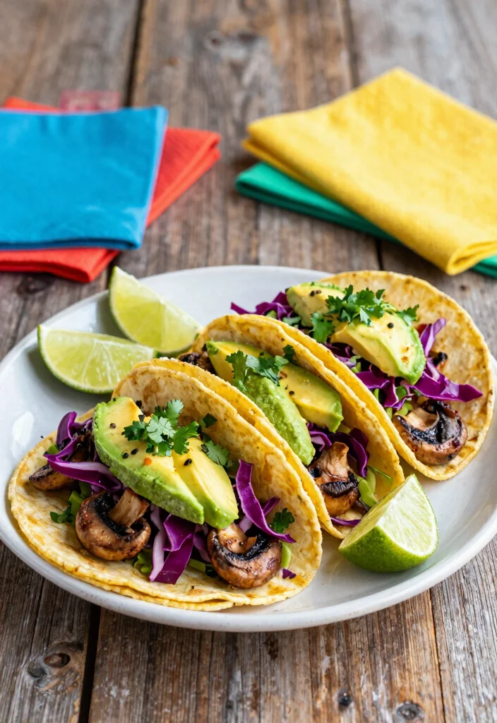10 Vegan Portobello Mushroom Recipes for Meaty Plant-Based Meals - 7. Portobello Mushroom Tacos