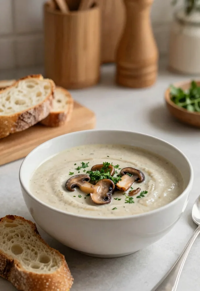 10 Vegan Portobello Mushroom Recipes for Meaty Plant-Based Meals - 8. Portobello Mushroom Soup