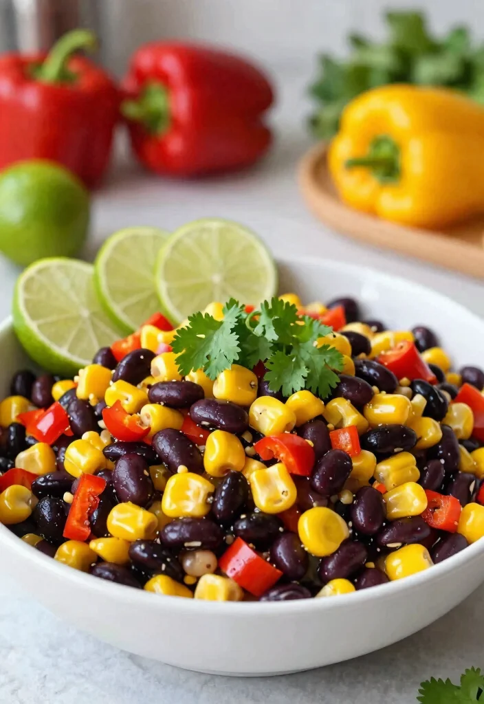 10 Vegetarian Protein Salad Recipes for Easy Filling Meals - 6. Spicy Black Bean & Corn Salad