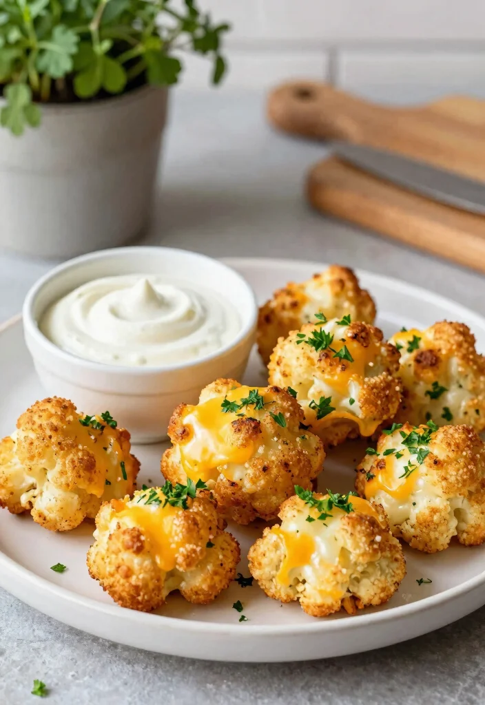 10 Vegetarian Recipes for Picky Eaters with Mild Easy Flavors - 4. Cheesy Cauliflower Bites