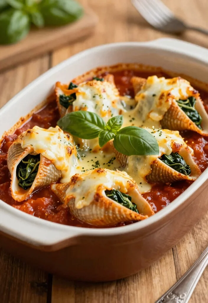 10 Vegetarian Recipes for Picky Eaters with Mild Easy Flavors - 5. Spinach and Cheese Stuffed Shells