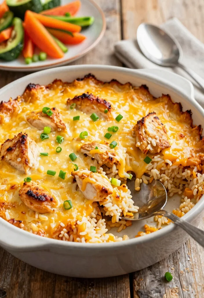 12 Dump-and-Bake Dinner Recipes for Zero-Prep Weeknight Meals - 1. One-Pan Cheesy Chicken and Rice