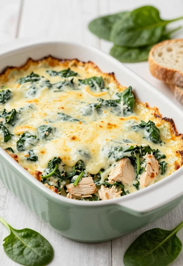 12 Dump-and-Bake Dinner Recipes for Zero-Prep Weeknight Meals - 10. Creamy Chicken and Spinach Bake