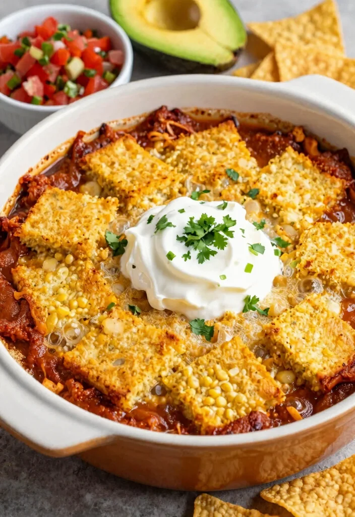 12 Dump-and-Bake Dinner Recipes for Zero-Prep Weeknight Meals - 3. Taco Bake with Cornbread Topping