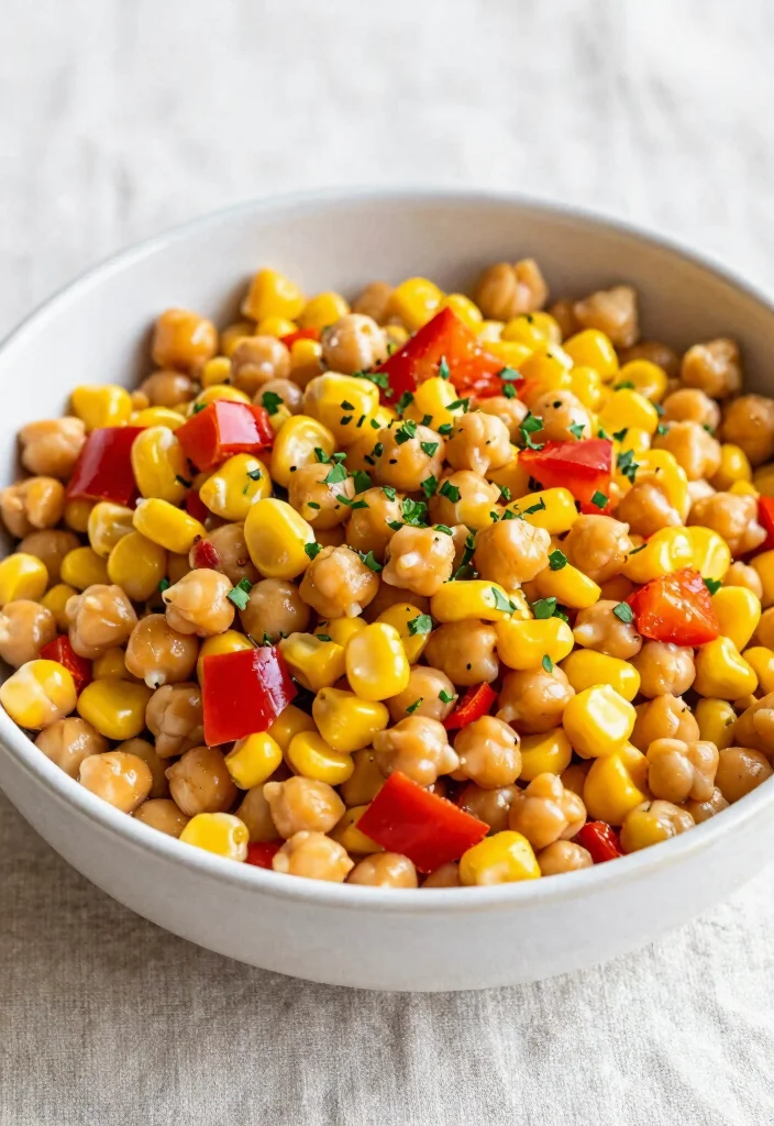 12 Healthy Corn Recipes for Fresh Flavorful Everyday Meals - 10. Spicy Corn and Chickpea Salad