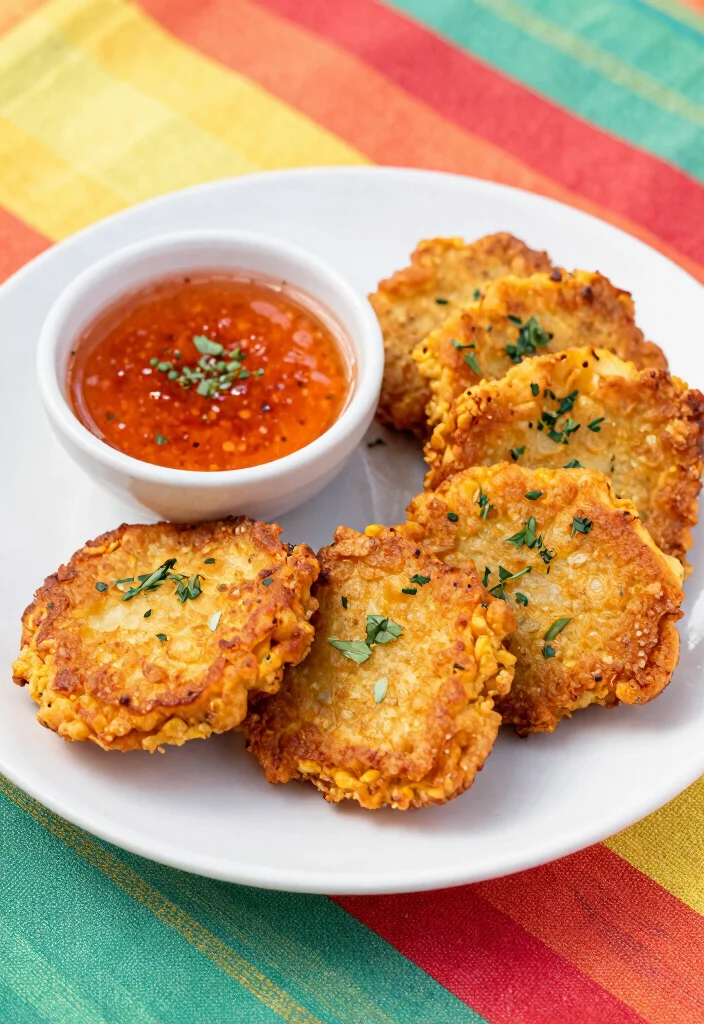 12 Healthy Corn Recipes for Fresh Flavorful Everyday Meals - 4. Corn Fritters with Spicy Dipping Sauce
