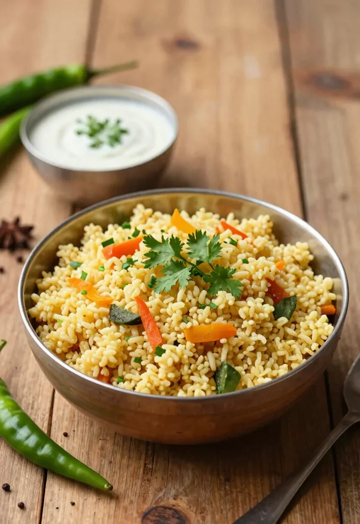 12 Healthy Indian Breakfast Recipes for Easy Flavorful Mornings - 10. Rawa Upma: Semolina with Spices