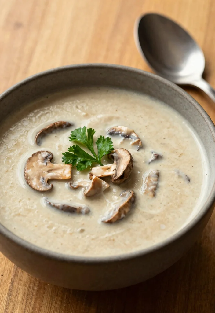12 Healthy Keto Soup Recipes for Light Cozy Low-Carb Bowls - 1. Creamy Keto Mushroom Soup