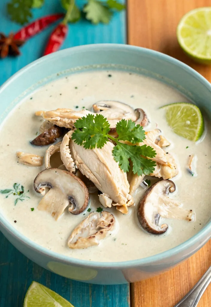 12 Healthy Keto Soup Recipes for Light Cozy Low-Carb Bowls - 12. Thai Coconut Soup