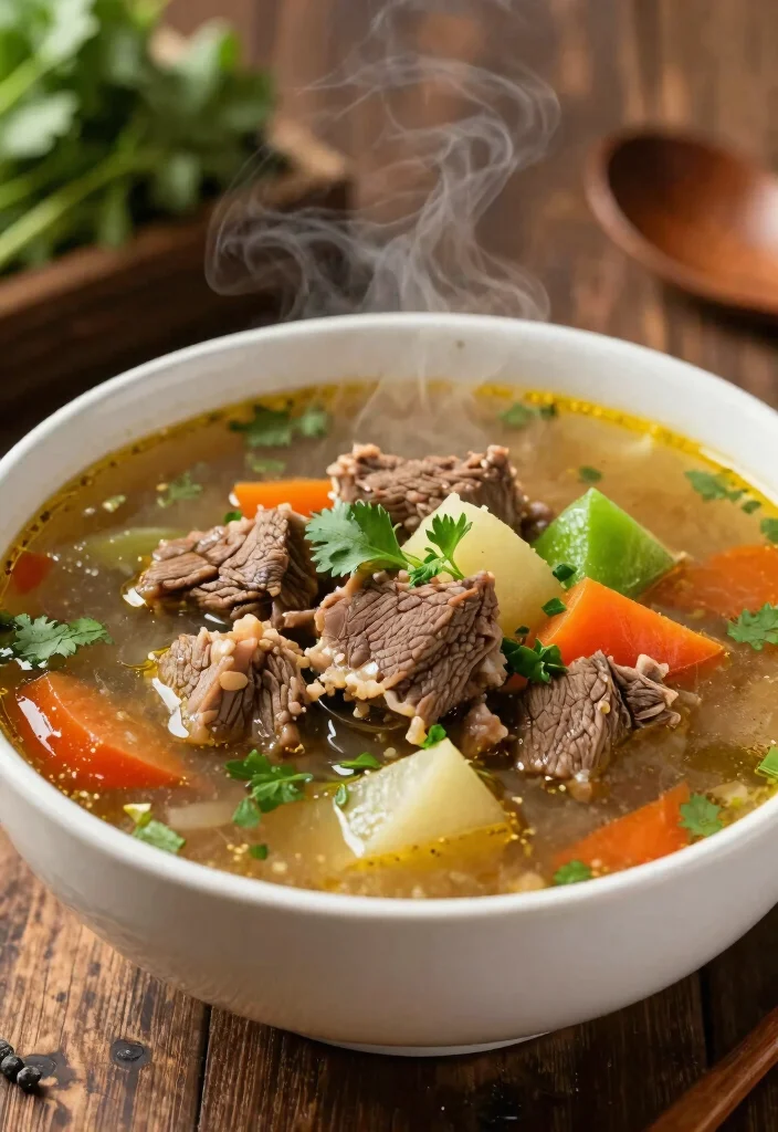 12 Healthy Keto Soup Recipes for Light Cozy Low-Carb Bowls - 5. Beef and Vegetable Soup