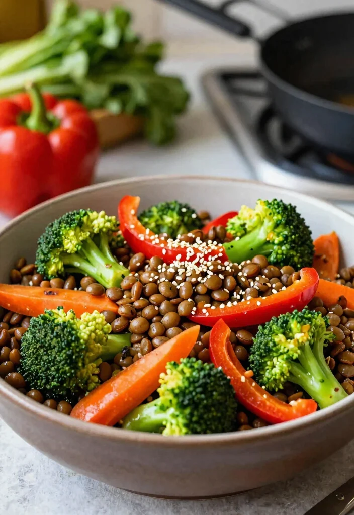 12 Healthy Lentil Recipes for Easy Protein-Packed Meals - 6. Lentil and Vegetable Stir-Fry
